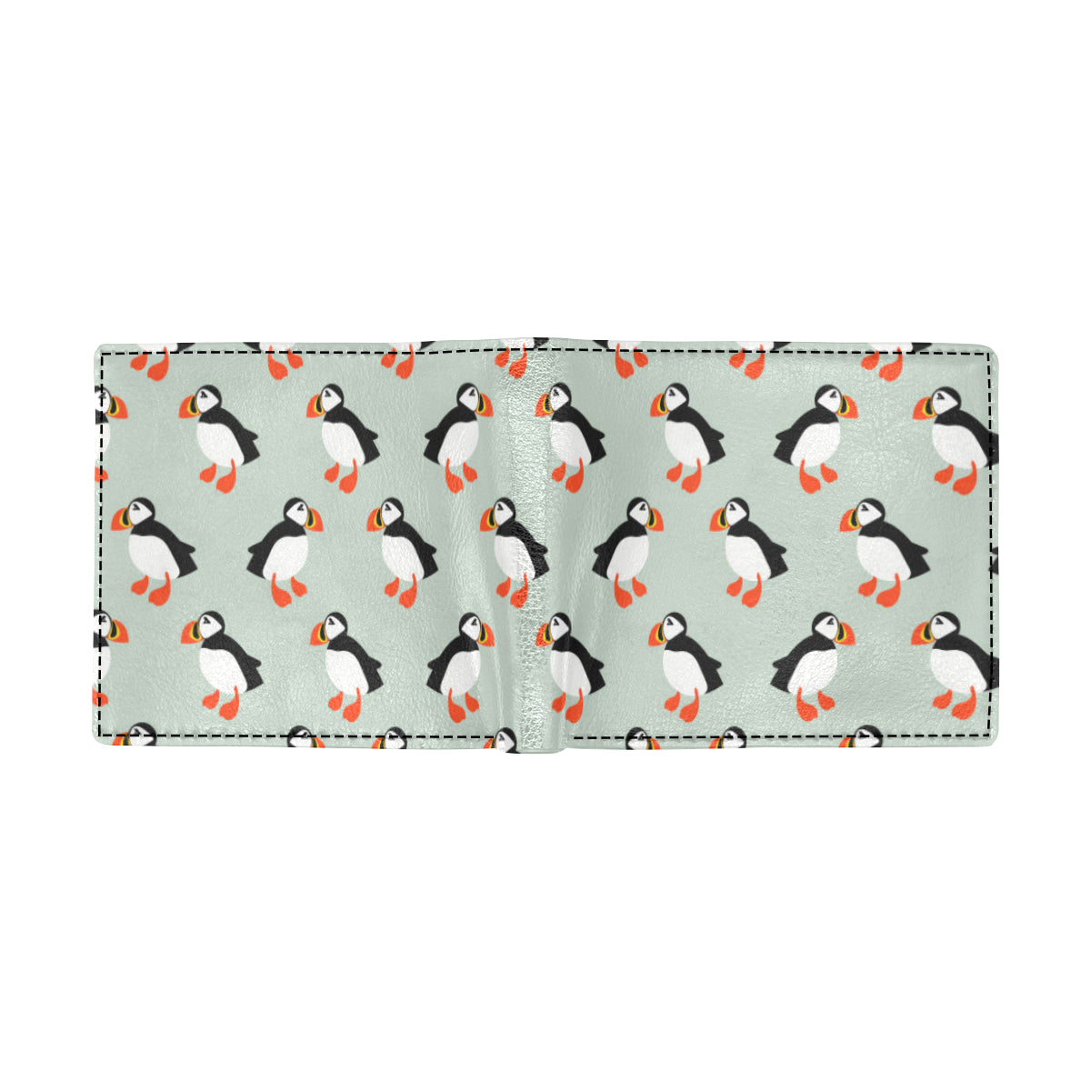 Puffin Pattern Print Design A03 Men's ID Card Wallet