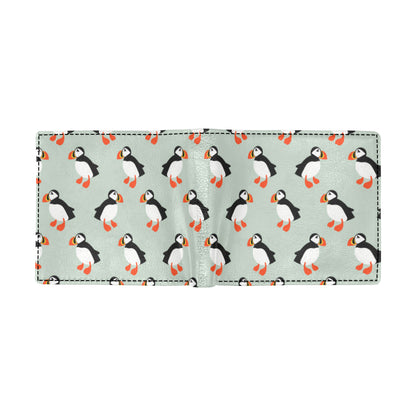 Puffin Pattern Print Design A03 Men's ID Card Wallet