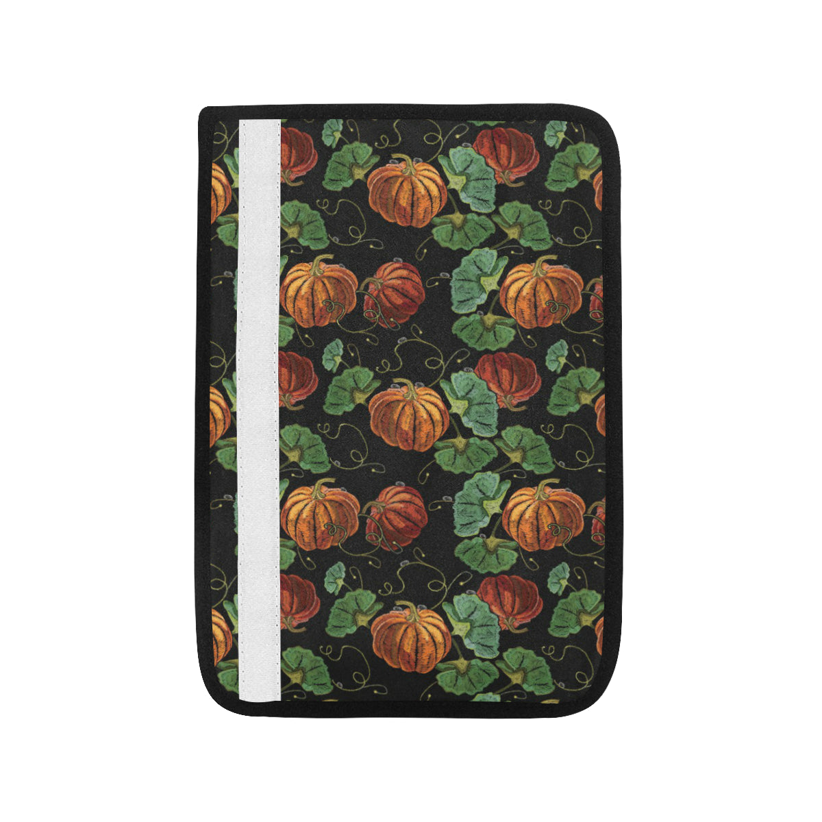 Pumpkin Pattern Print Design A02 Car Seat Belt Cover