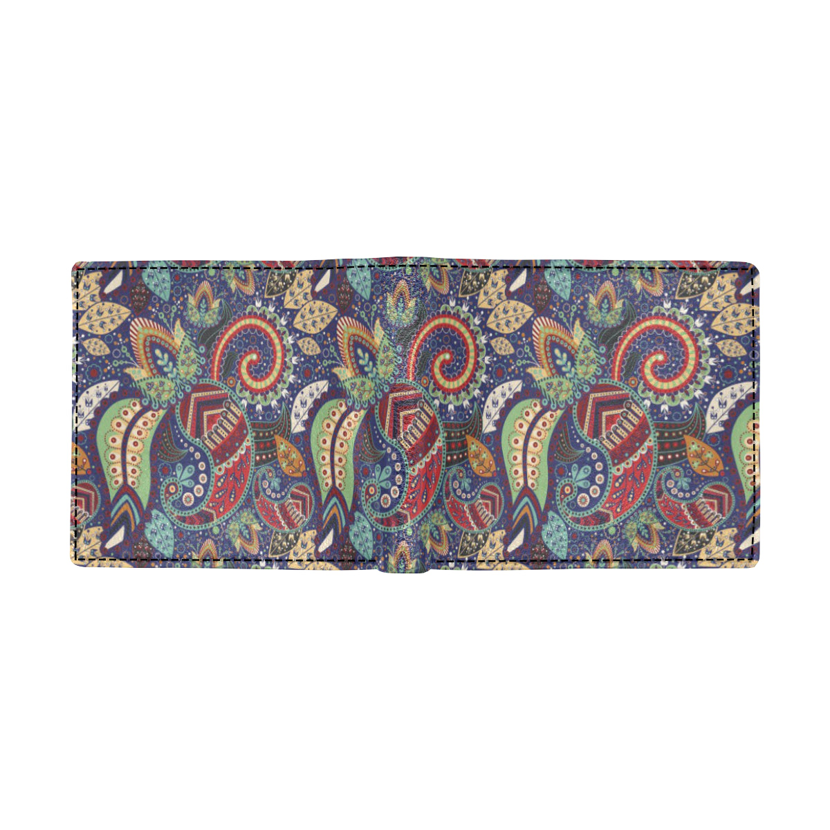 Paisley Boho Pattern Print Design A03 Men's ID Card Wallet