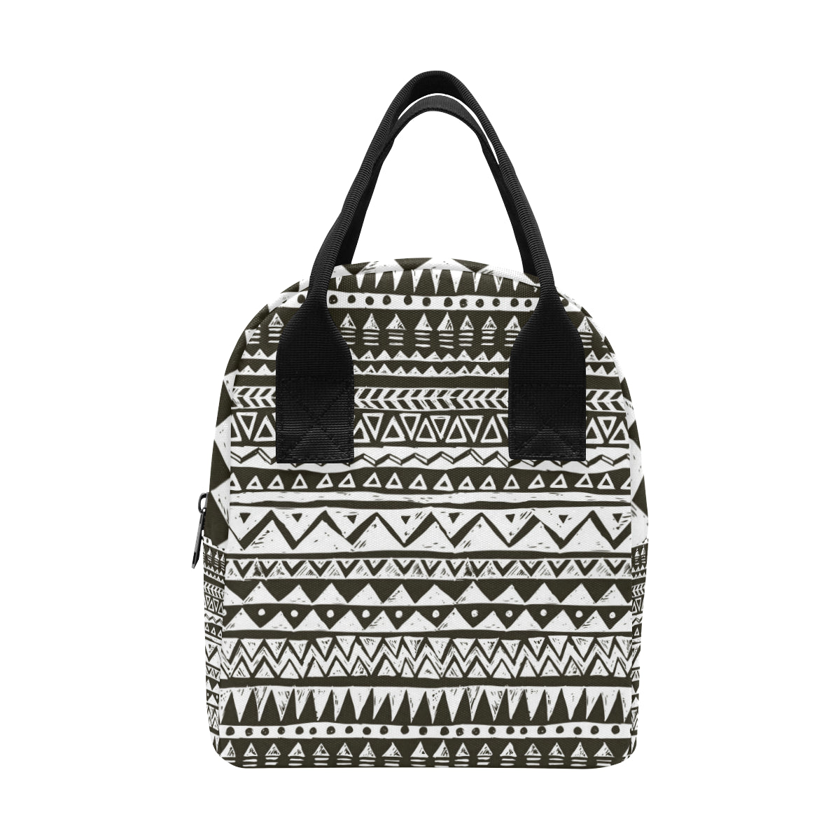 Hand draw Tribal Aztec Insulated Lunch Bag