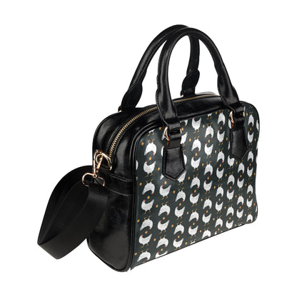 Chicken Pattern Print Design 06 Shoulder Handbag