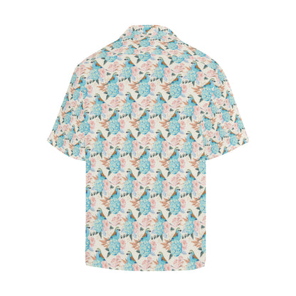 Bluebird Pattern Print Design 03 Men's Hawaiian Shirt