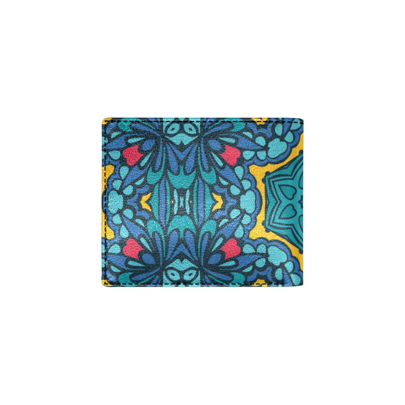 Kaleidoscope Pattern Print Design 04 Men's ID Card Wallet