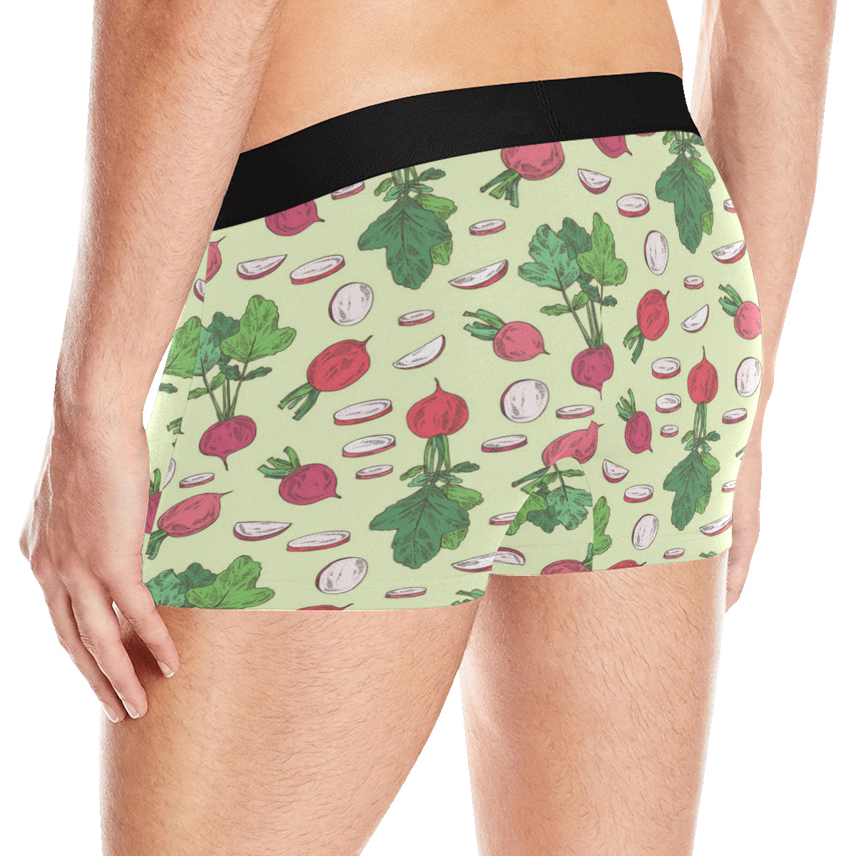 Radish Pattern Print Design A04 Men's Boxer Briefs