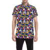 Bowling Pattern Print Design 02 Men's Short Sleeve Button Up Shirt