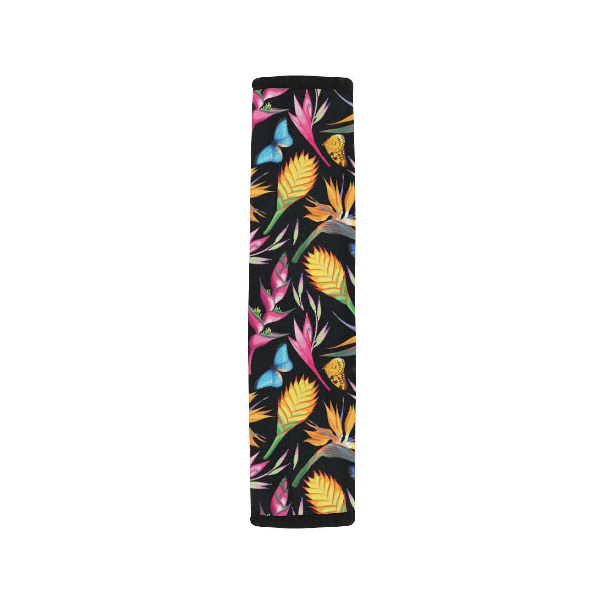 Tropical Flower Pattern Print Design TF016 Car Seat Belt Cover