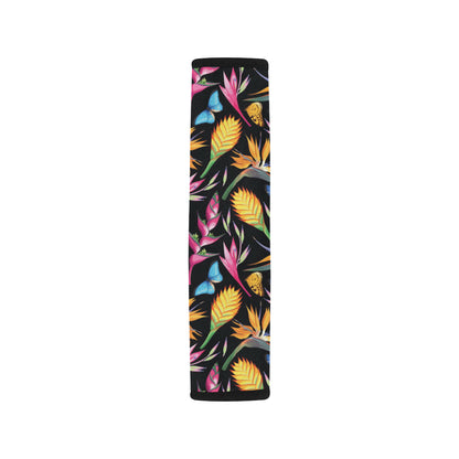 Tropical Flower Pattern Print Design TF016 Car Seat Belt Cover