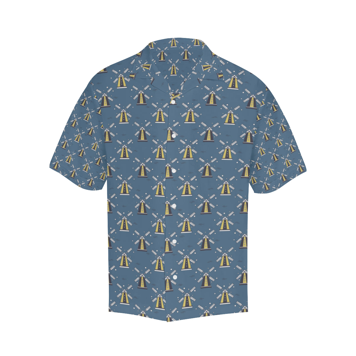 Windmill Pattern Print Design 03 Men's Hawaiian Shirt