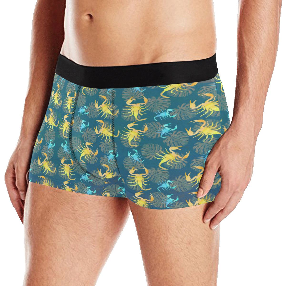 Scorpion Pattern Print Design 02 Men's Boxer Briefs