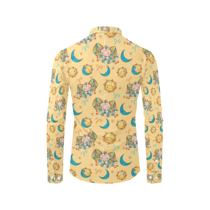 Aries Zodiac Pattern Print Design 03 Men's Long Sleeve Shirt
