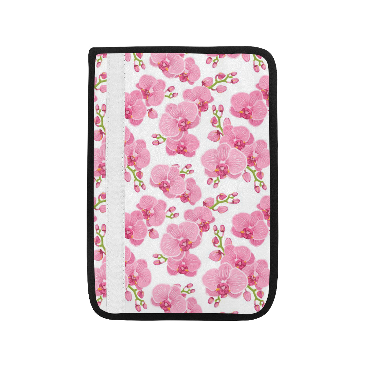 Orchid Pink Pattern Print Design OR07 Car Seat Belt Cover