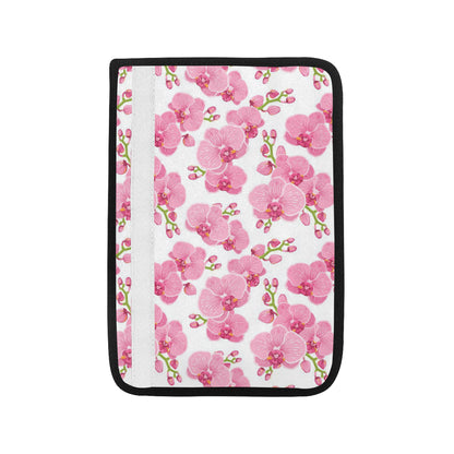 Orchid Pink Pattern Print Design OR07 Car Seat Belt Cover
