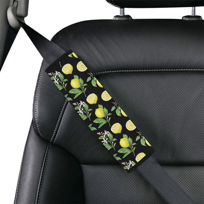 Lemon Pattern Print Design LM02 Car Seat Belt Cover