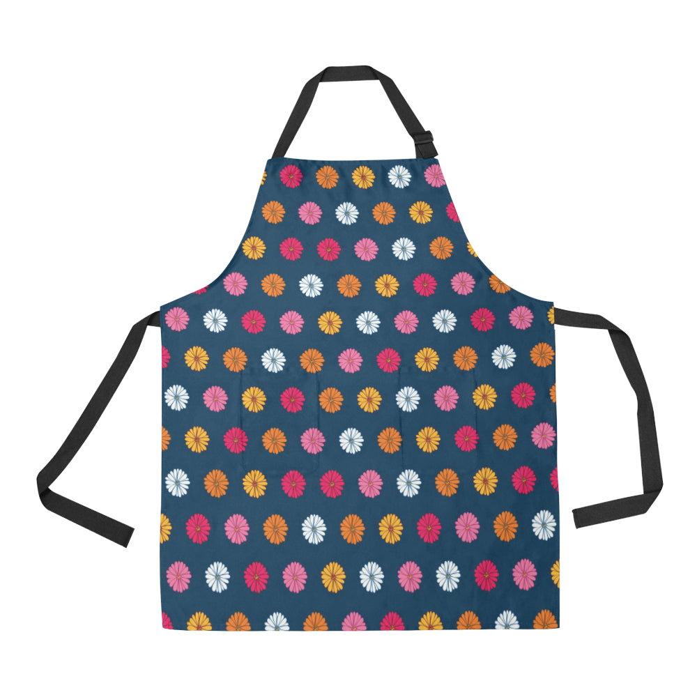 Gerberas Pattern Print Design GB06 Apron with Pocket
