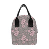 Cherry Blossom Pattern Print Design CB05 Insulated Lunch Bag