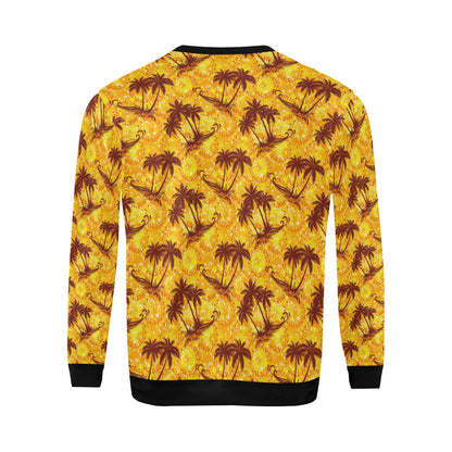 Palm Tree Pattern Print Design PT012 Men Long Sleeve Sweatshirt