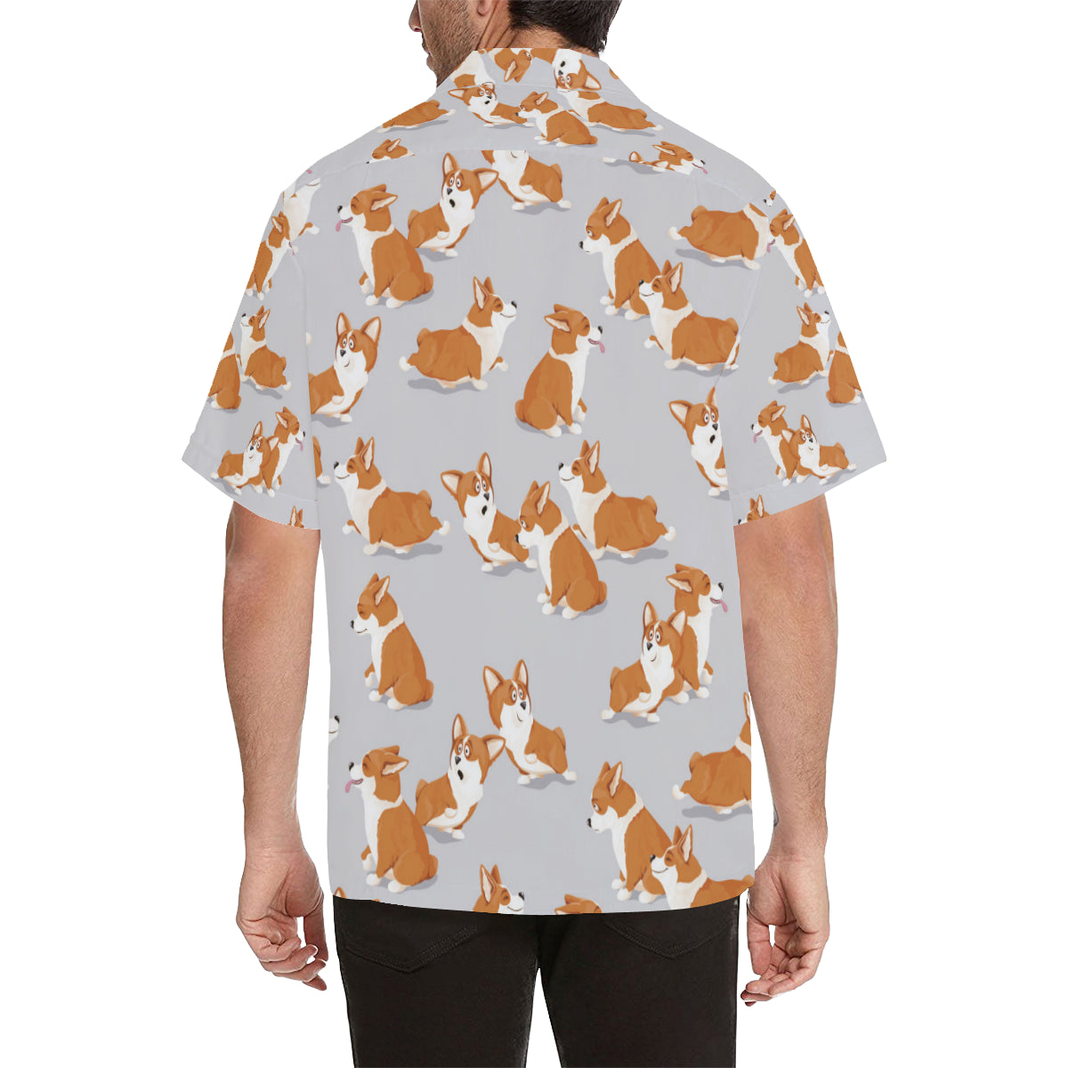 Pembroke Welsh Corgis Pattern Print Design A04 Men's Hawaiian Shirt