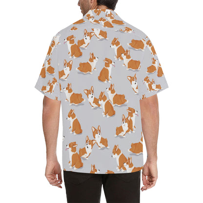 Pembroke Welsh Corgis Pattern Print Design A04 Men's Hawaiian Shirt