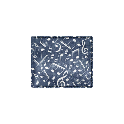 Music note Pattern Print Design A02 Men's ID Card Wallet