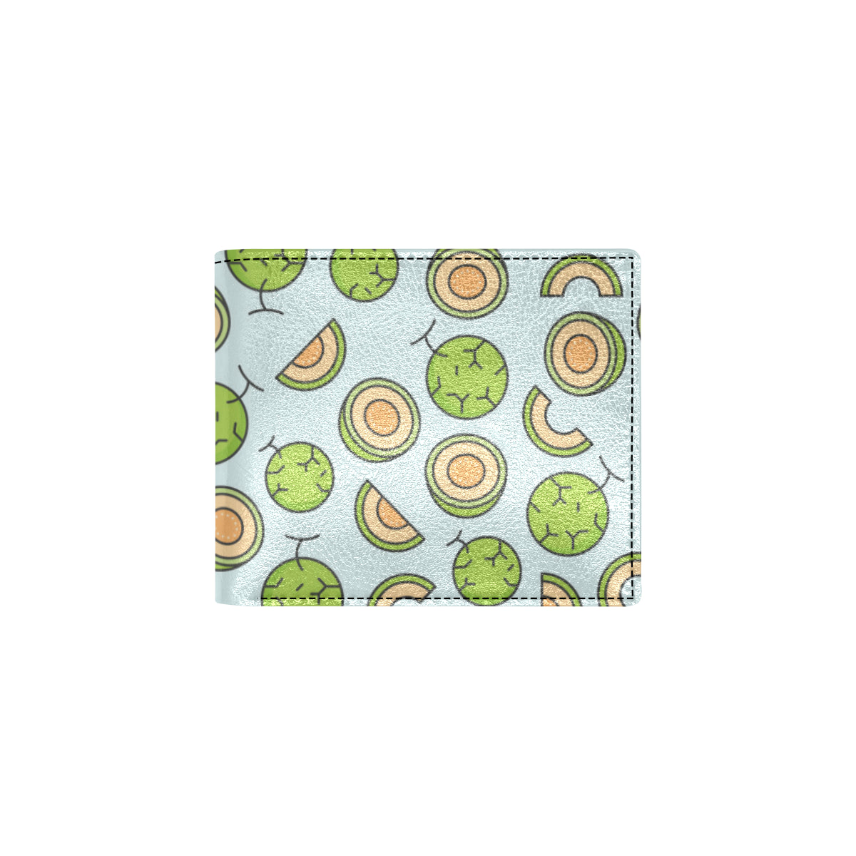 Cantaloupe Pattern Print Design 02 Men's ID Card Wallet