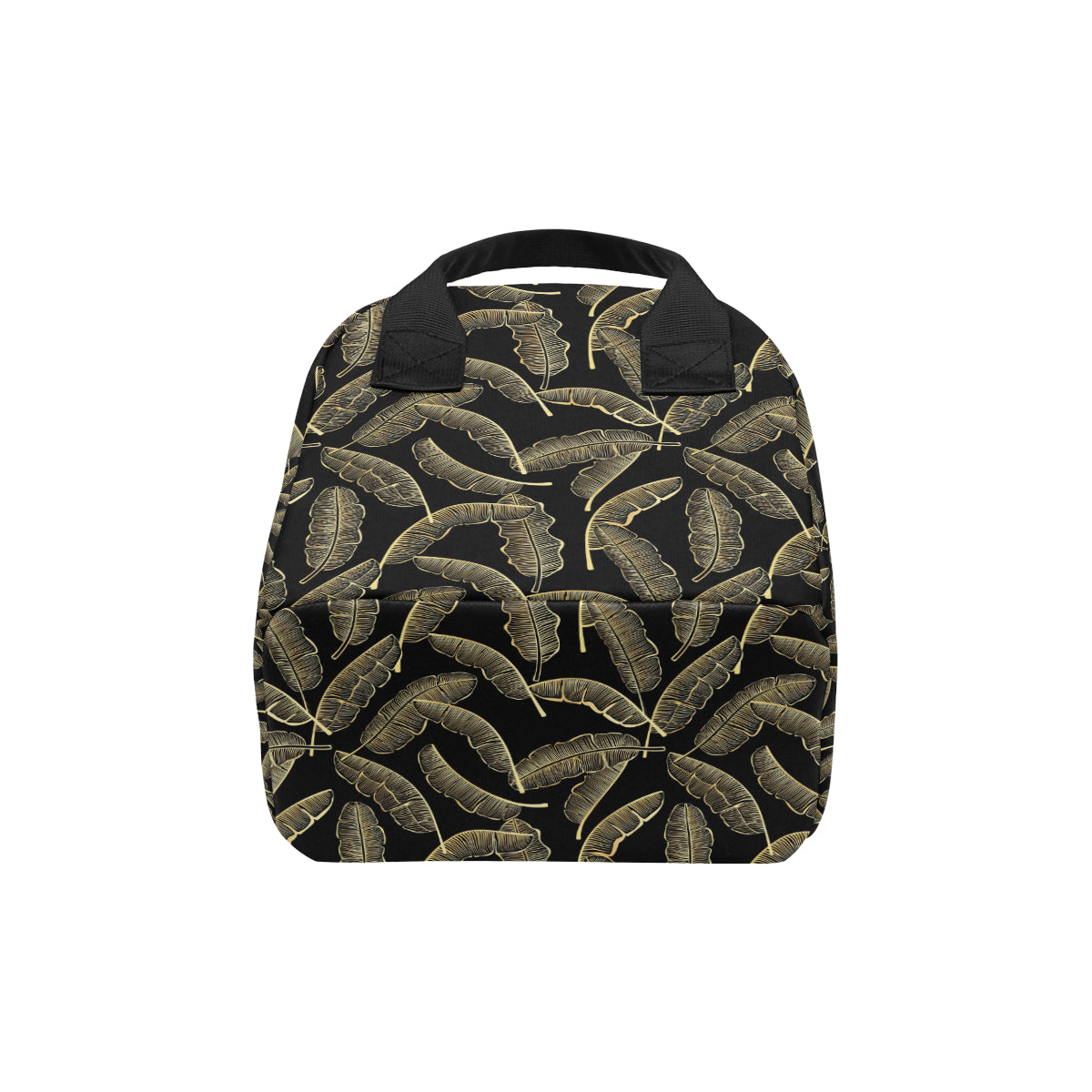 Banana Leaf Pattern Print Design BL07 Insulated Lunch Bag