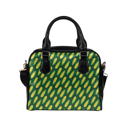 Corn Pattern Print Design 03 Shoulder Handbag