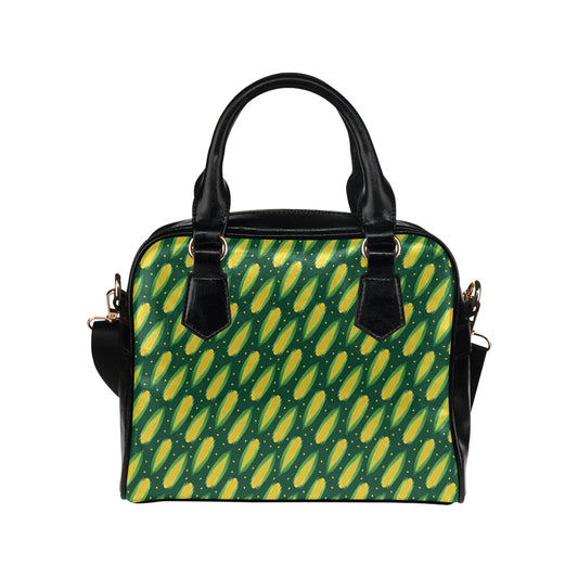 Corn Pattern Print Design 03 Shoulder Handbag