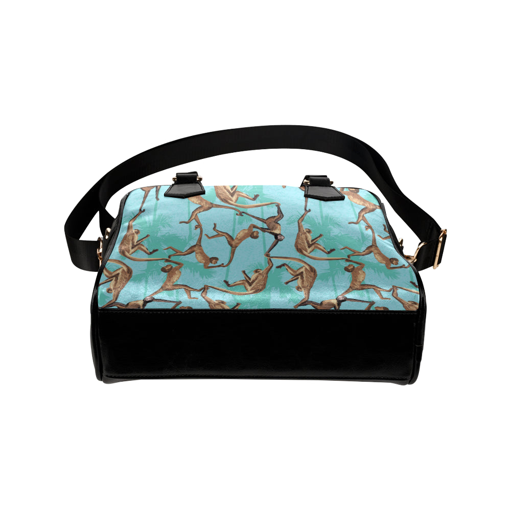 Monkey Pattern Print Design 04 Shoulder Handbag