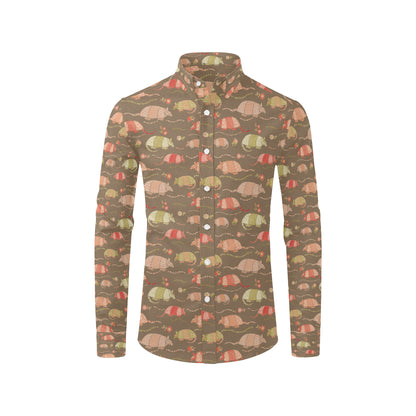 Armadillo Pattern Print Design 04 Men's Long Sleeve Shirt