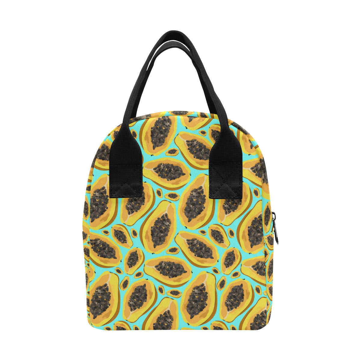 Papaya Pattern Print Design PP03 Insulated Lunch Bag