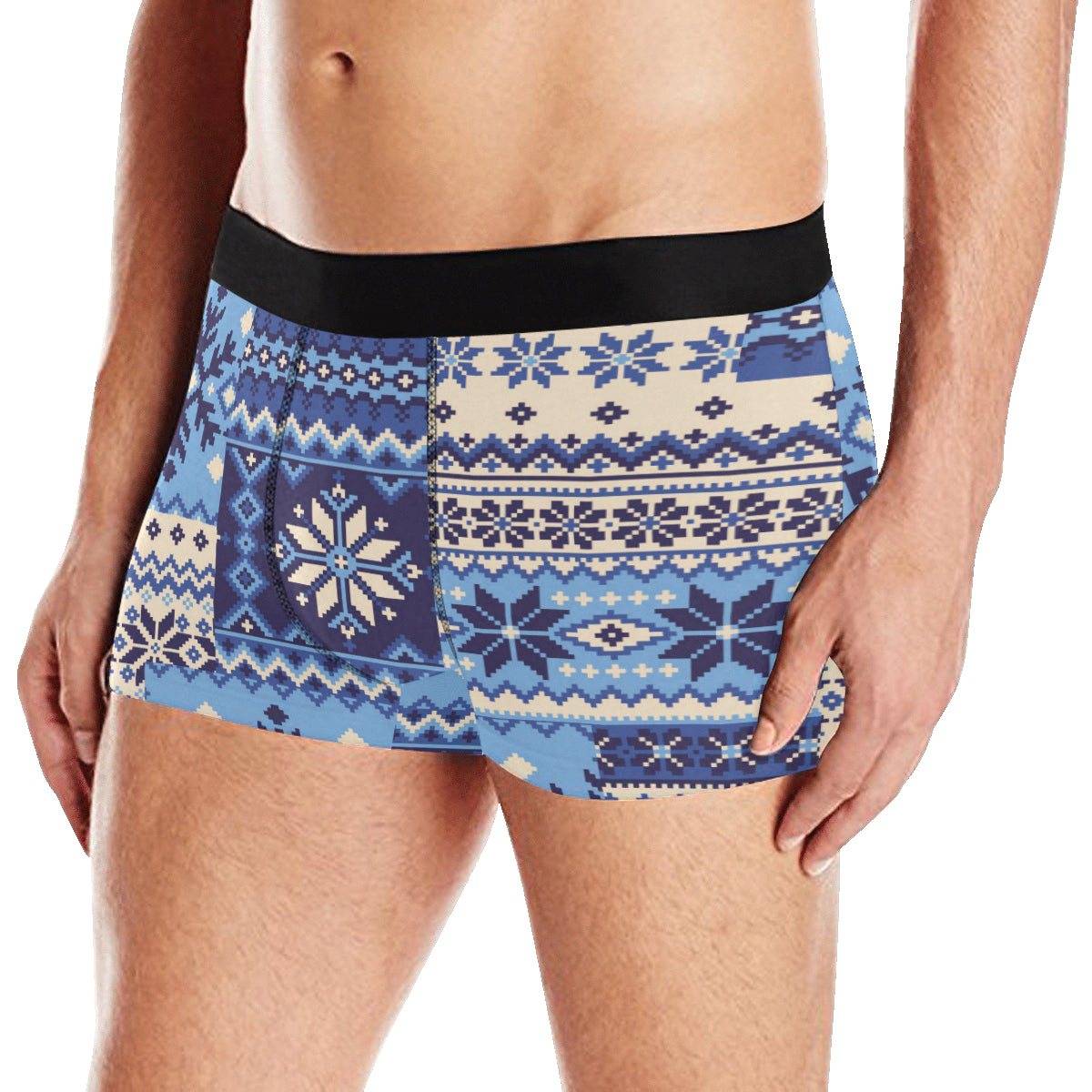 Nordic Pattern Print Design A04 Men's Boxer Briefs