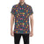 Elm Leave Colorful Print Pattern Men's Short Sleeve Button Up Shirt