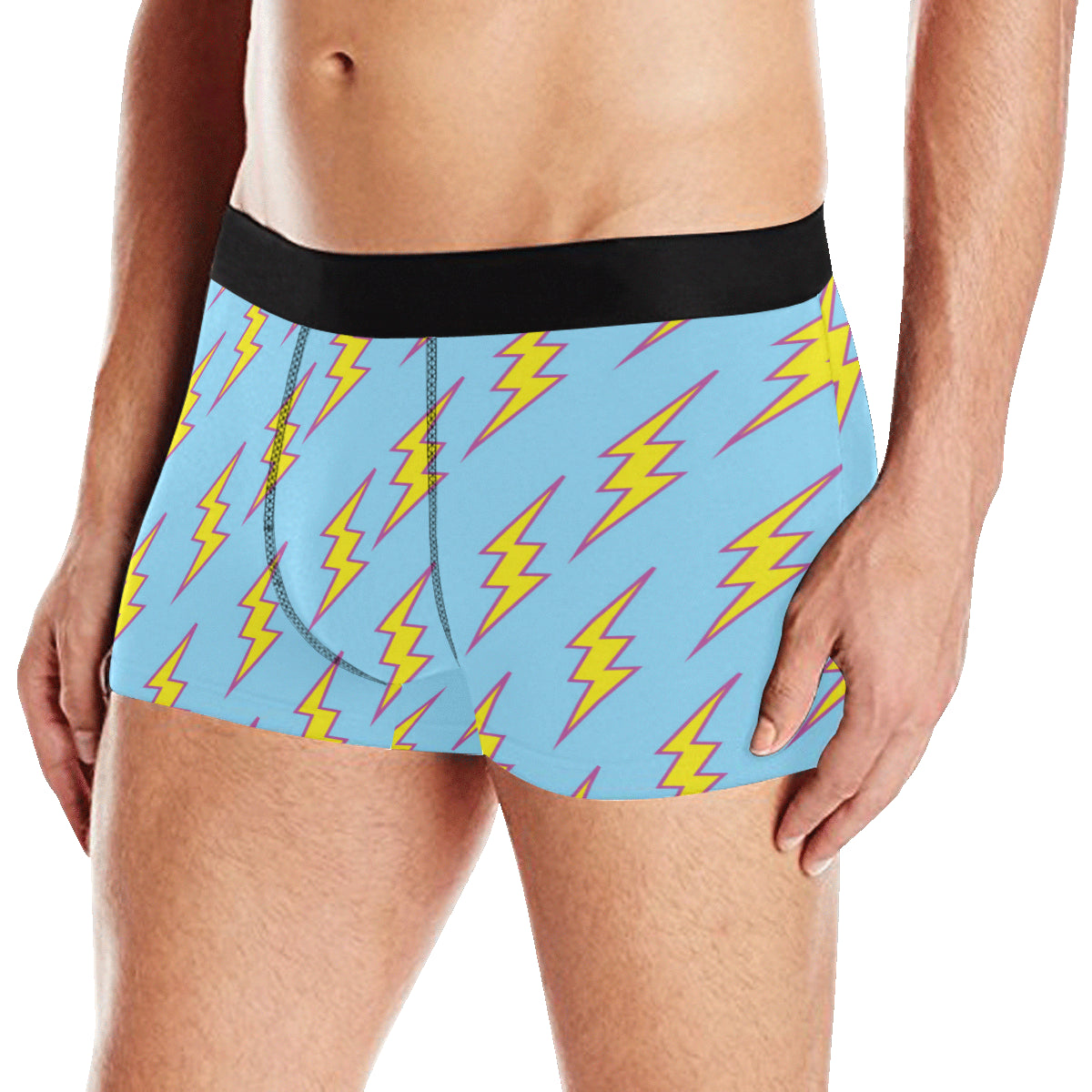 Lightning Thunder Pattern Print Design 02 Men's Boxer Briefs