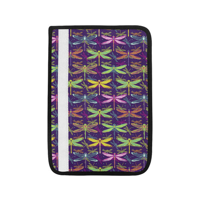 Dragonfly Neon Color Print Pattern Car Seat Belt Cover