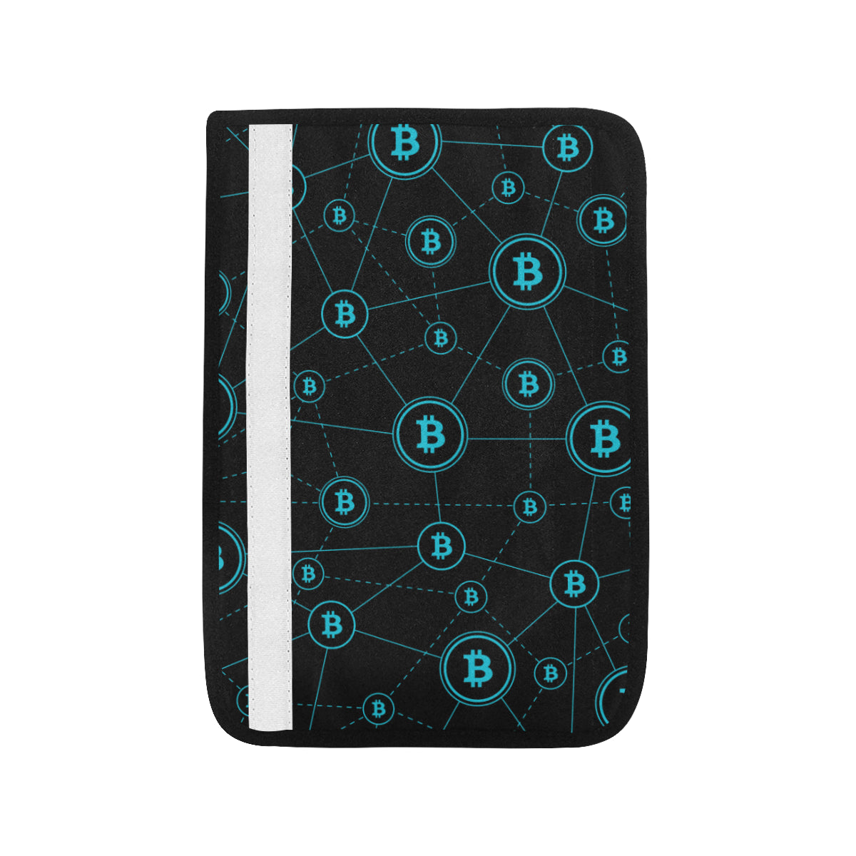 Cryptocurrency Pattern Print Design 01 Car Seat Belt Cover