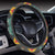 Camping Tent Pattern Print Design 03 Steering Wheel Cover with Elastic Edge