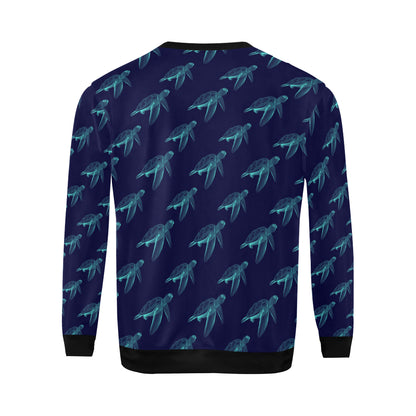 Sea Turtle Pattern Print Design T04 Men Long Sleeve Sweatshirt