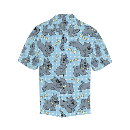 Schnauzers Pattern Print Design A02 Men's Hawaiian Shirt