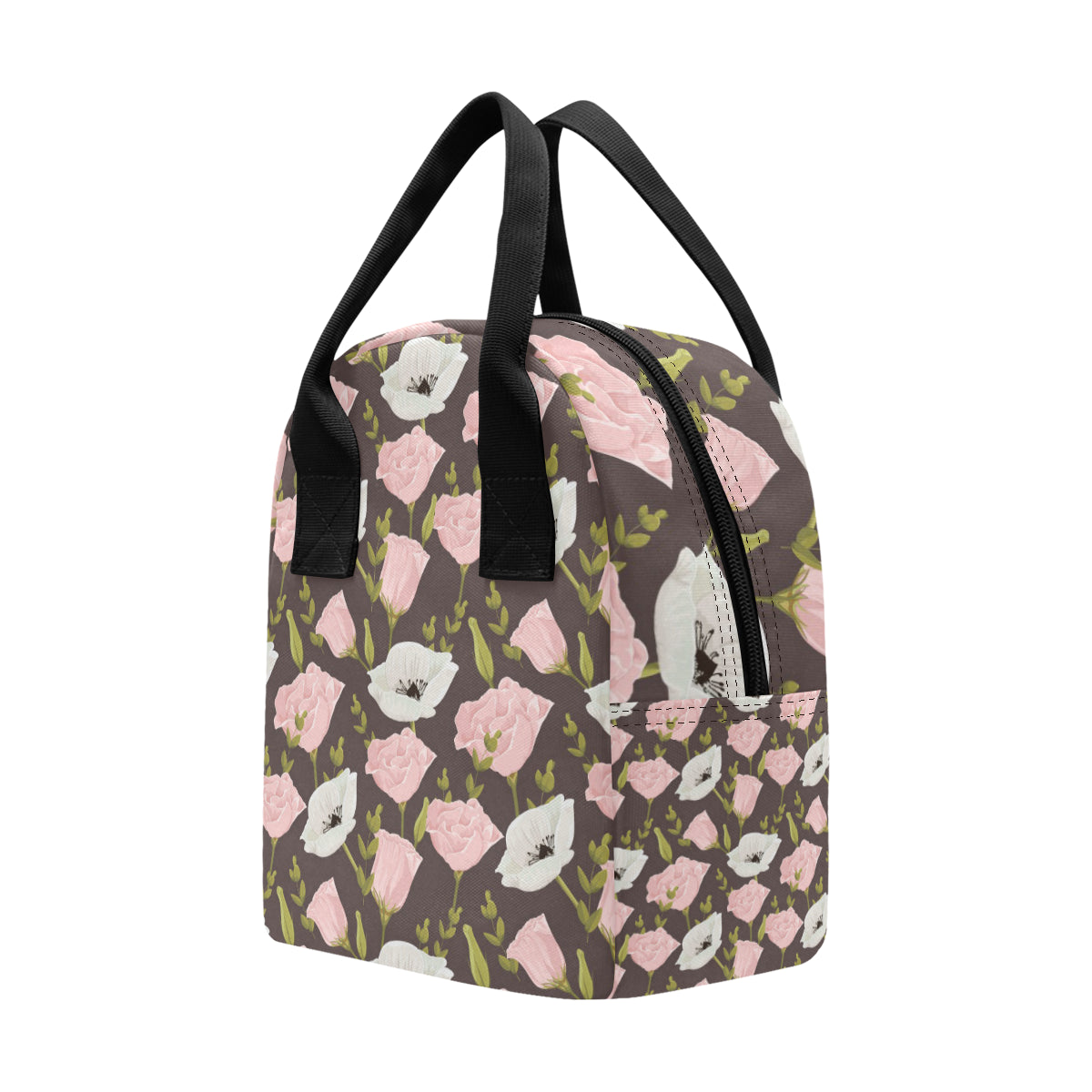 Anemone Pattern Print Design AM011 Insulated Lunch Bag
