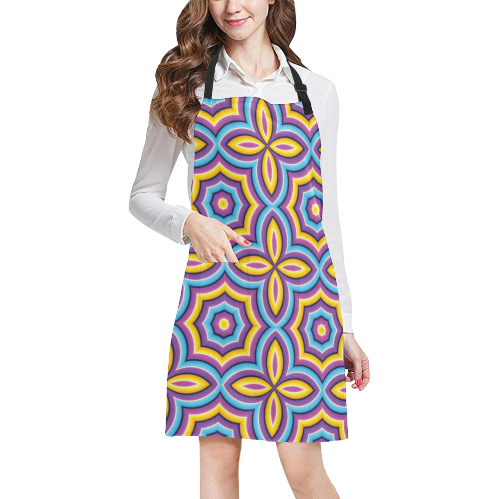 Optical illusion Pattern Print Design A03 Apron with Pocket