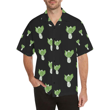 Kale Pattern Print Design 02 Men's Hawaiian Shirt