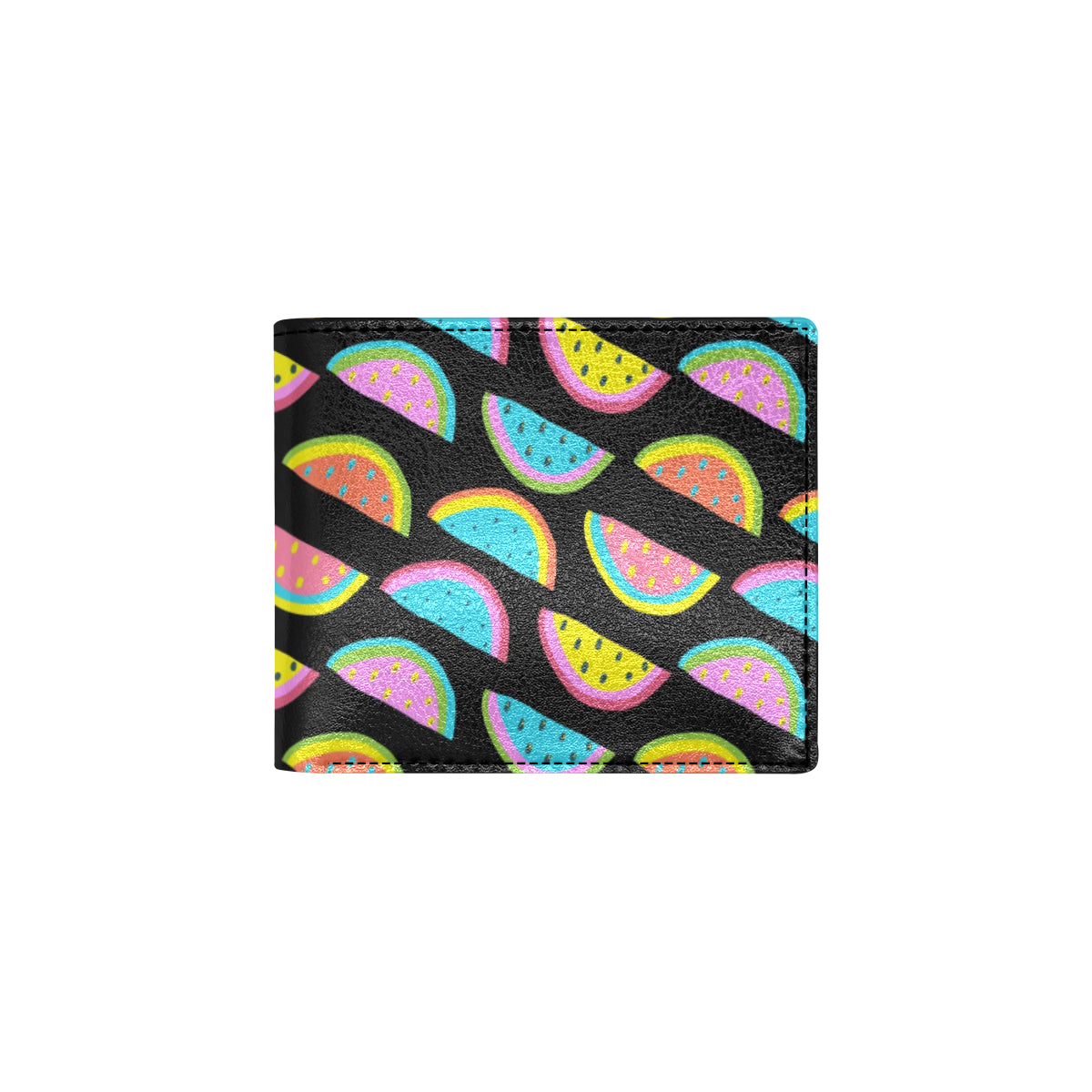 Watermelon Pattern Print Design WM08 Men's ID Card Wallet