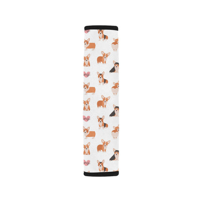 Cardigan Welsh Corgis Pattern Print Design 02 Car Seat Belt Cover