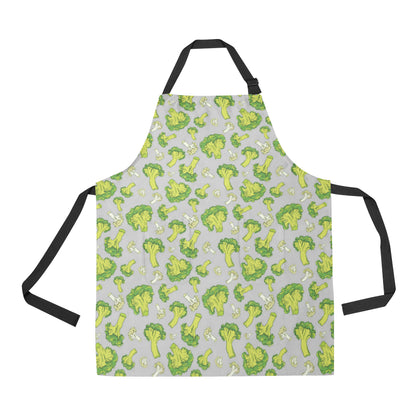 Broccoli Pattern Print Design 03 Apron with Pocket