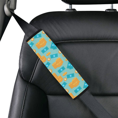 Money Pattern Print Design 03 Car Seat Belt Cover