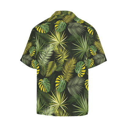 Palm Leaf Pattern Print Design A05 Men's Hawaiian Shirt
