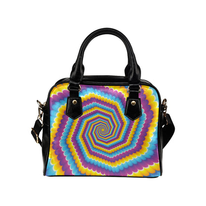 Optical illusion Pattern Print Design A04 Shoulder Handbag