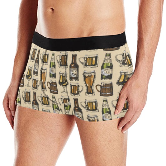 Beer Pattern Print Design 04 Men's Boxer Briefs