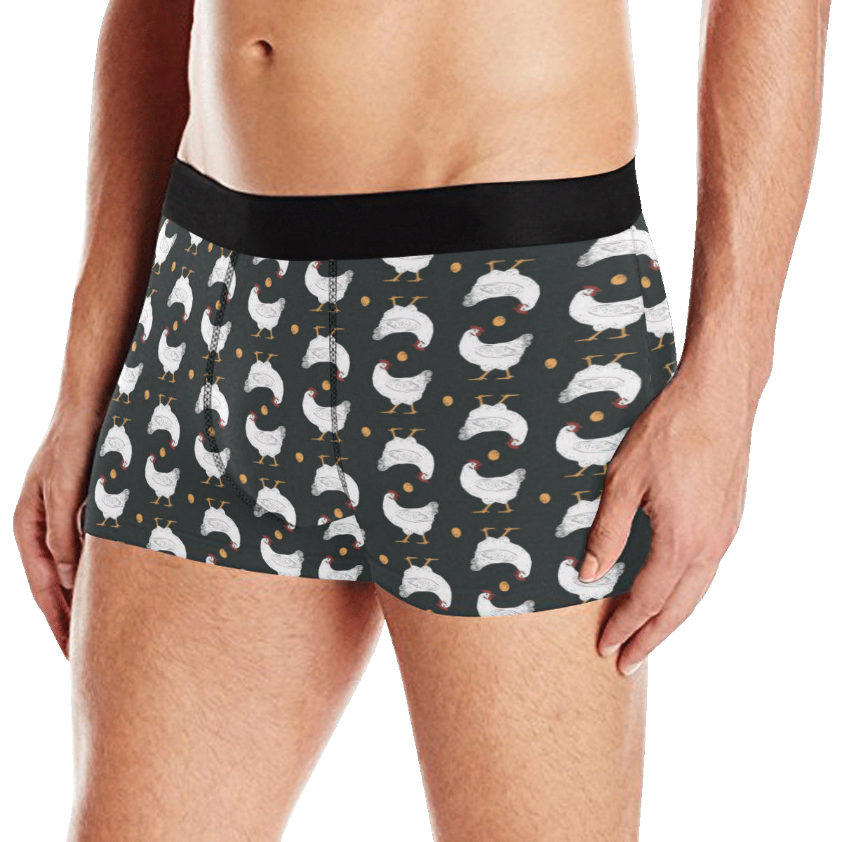 Chicken Pattern Print Design 06 Men's Boxer Briefs